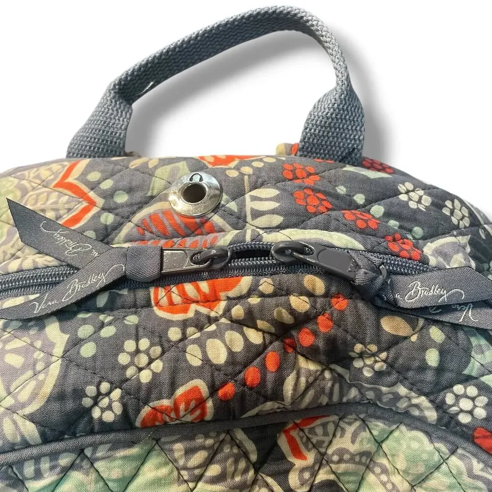 Vera Bradley Campus Backpack Nomadic Floral Quilted Travel Bag Carry On Large - Picture 4 of 16